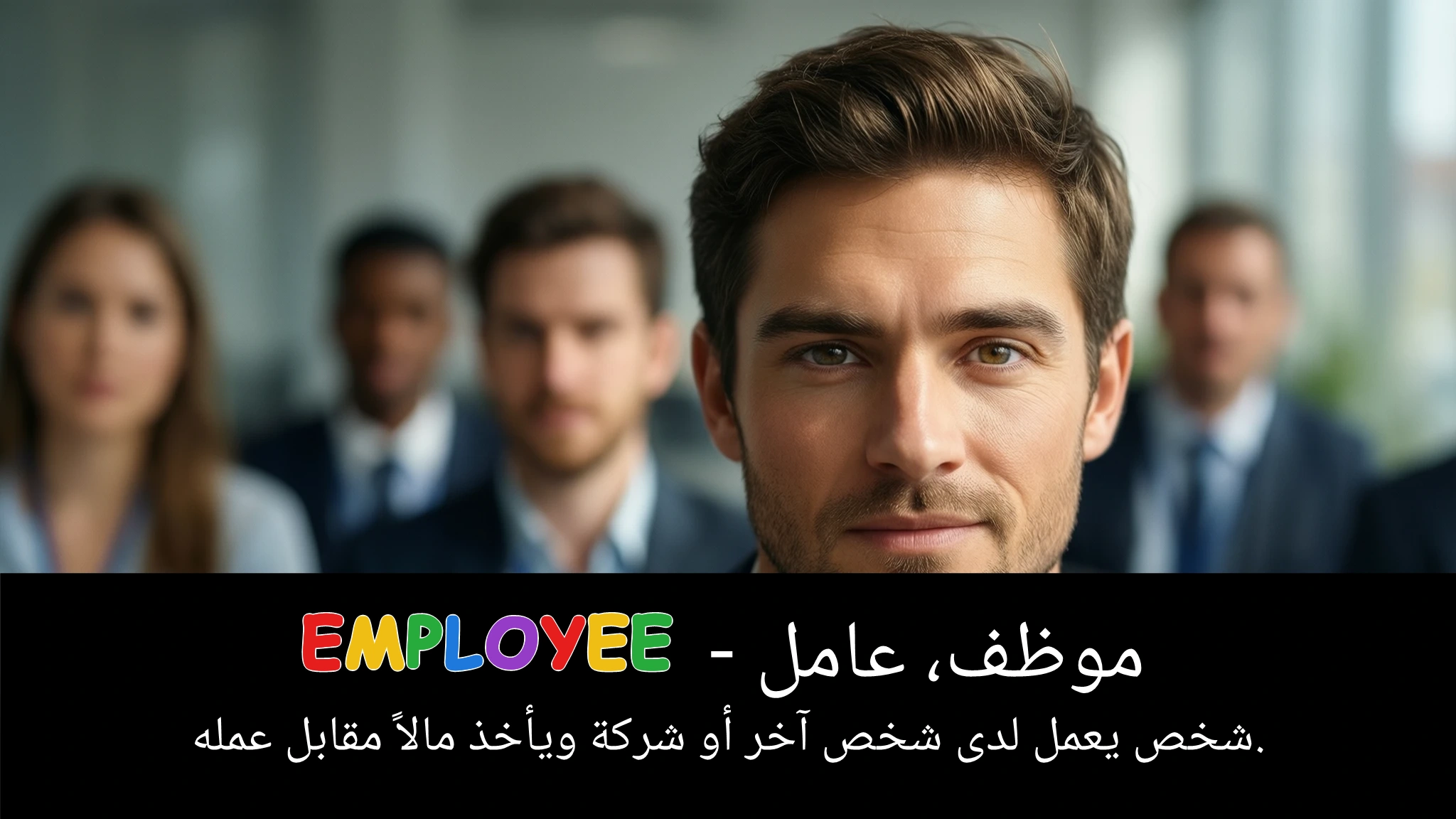 Arabic Illustration for employee